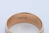 14k Yellow Gold Cross Engraved Wedding Band 7.7 Grams Size 10.5 Eb0626rxzde