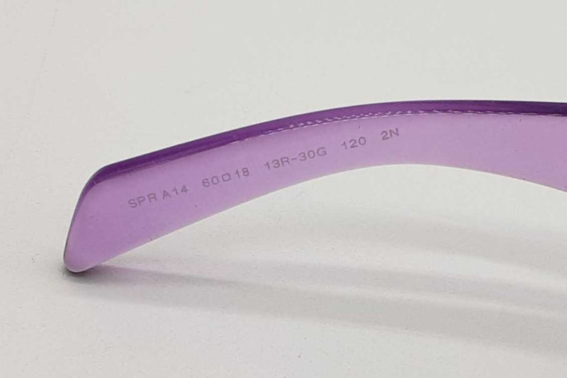 Prada Spr A14 Transparent Ametyst Sunglasses Eb1125lxzde