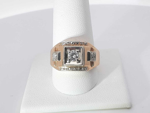 .30ctw Diamonds 14k Yellow Gold 8.3 Grams Ring Size 9.5 Sd0725oizsa