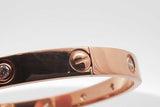Cartier 18k Rose Gold Diamond Love Bracelet 32.01 Grams Size 18 Eb0726exxzsa