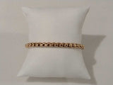 Box Link Bracelet Yellow Gold 14k 10.9 Grams 8 Inch Vc0726rrzmia