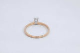 0.26ctw Princess Cut Diamond 14k Yellow Gold Ring 1.8 Grams Size 7 Eb0526opxdu