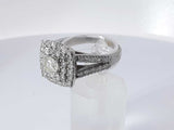 1.07 Cttw Diamond 10k White Gold Ring 5.9 Grams Size 9 Aa0625izxsa