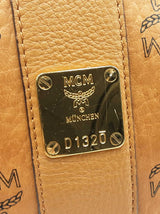 Mcm Visetos Liz Shopper In Reversible Cognac Visetos Coated Canvas Fw0126ozxdu