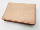 Gucci Small Bifold Wallet In Gg Supreme Peach Leather 0826lxzdu