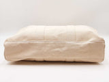 Tory Burch Mercer Street Tote Bag In Beige Cotton Canvasfw0526pzdu