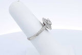 Approx. 0.72ctw Diamond Ring In 14k White Gold 3.8 Grams Size 6 Eb0824ixzsa