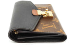 Louis Vuitton Monogram Canvas & Black Leather Pallas Wallet Eb0726oxzdu