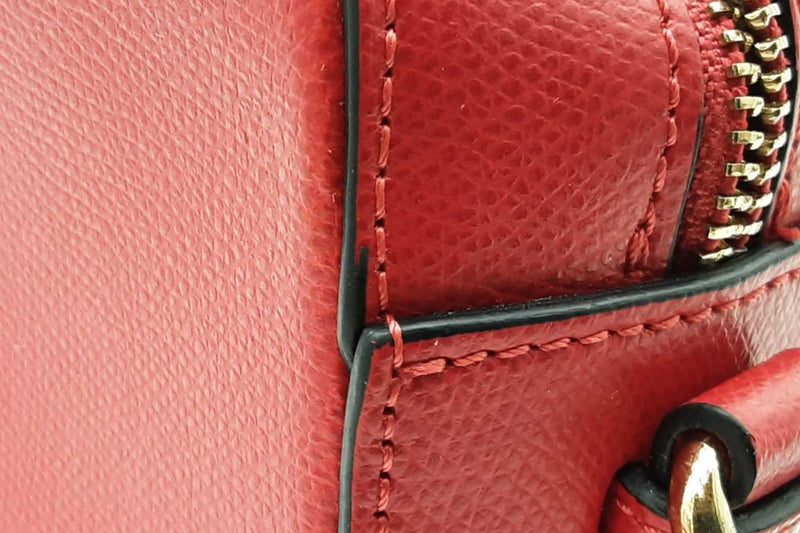Valentino By Mario Valentino Red Leather Babette Bonbon Crossbody Eb1125lxzdu