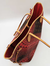 Louis Vuitton X Yayoi Kusama Limited Edition Neverfull Mm In Rouge Monogram Waves Coated Canvas Fw0726irxdu