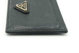 Prada Black Leather Card Holder Wallet Eb0126lordu