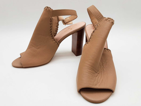 Kate Spade Taupe Tan Leather Slingback Heels Size Us 8m Do0525lxde