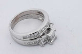 1.48cttw Diamond Ring In 14k White Gold 6.6 Grams Size 5.75 Eb0726wcrsa