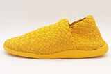 Bottega Veneta Plat Dandelion Yellow Woven Fabric Sneakers Size 44 Eb0925lorde