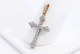 Approx. 0.24ctw Diamond Cross Pendant In 10k Yellow Gold 1.1 Grams Eb1124prsa