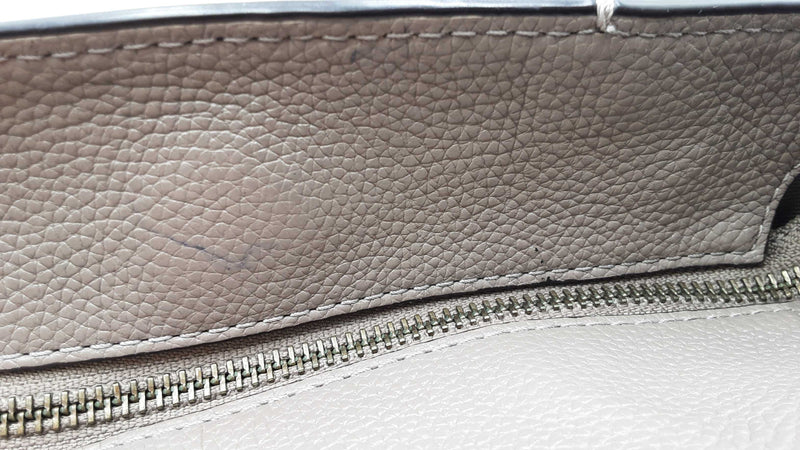 Coach Turnlock Chain Tote In Grey Pebbled Leather Fw0925rzdu