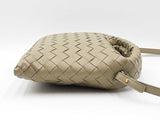 Bottega Veneta Mini Hop Bag In Travertine Green Intrecciato Leather Fw0326loxzdu