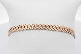 14k Yellow Gold Herringbone Chain Bracelet 12.7 Grams 7.5 Inch Eb1125cxzsa