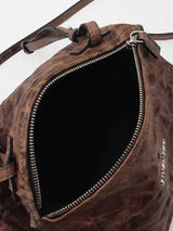 Givenchy Mini Pandora Shoulder Bag In Brown Tumbled Sheepskin Fw0926lordu