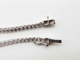 1.68 Cttw Lab Grown Diamonds 14k White Gold 3.5g Tennis Bracelet Do0726srxde