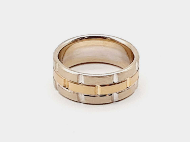 Mardini 14k Two-tone White Yellow Gold Ring Size 10 Do1023rxzde