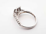 1.32 Cttw Diamond & 14k White Gold Double Halo Ring 4.1 Gram Sz 6.75 Fw0725pzxdu