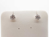 1.12 Cttw Lab Grown Diamonds 14k White Gold 0.8g Stud Earrings Do0726orxde