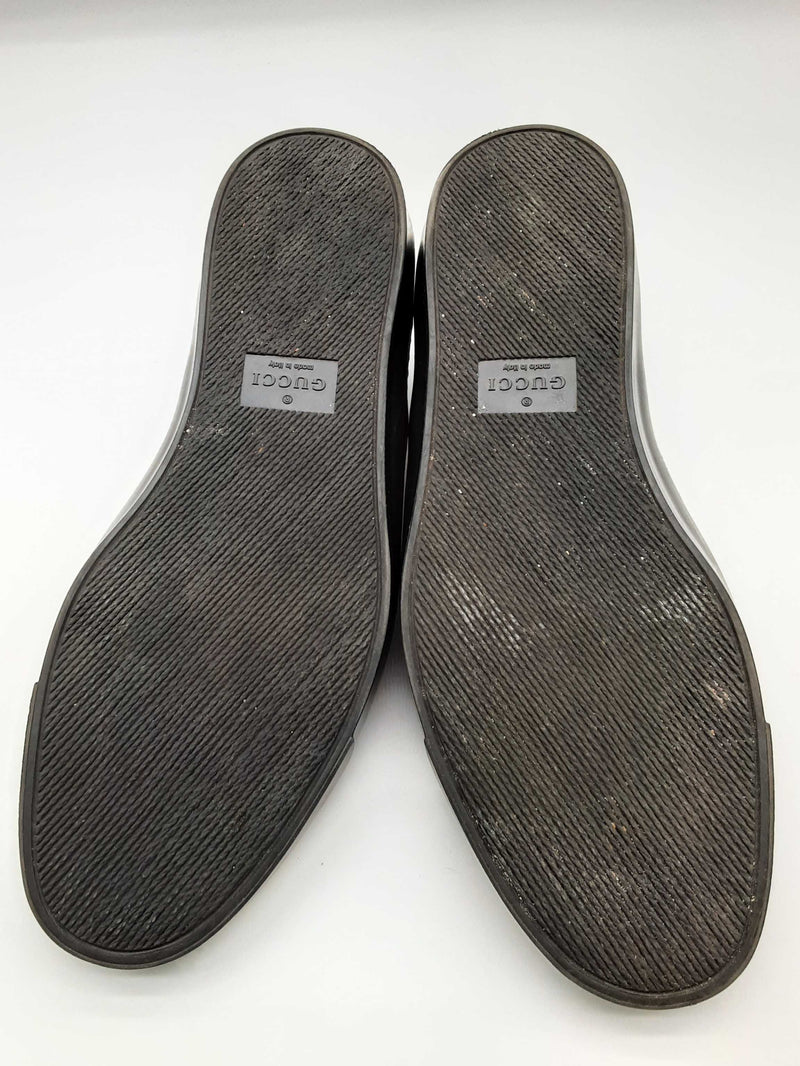 Gucci 212225 Black Monogram Gg Canvas Slip On Shoes Size Uk 9.5 Mens Do1024ixde