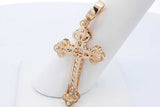 14k Yellow Gold Cross Pendant 2.9 Grams Eb0326oxzde