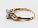 0.27 Cttw Natural Diamonds 14k Two Tone Gold 1.8g Ring Size 5.25 Do0726oxzde