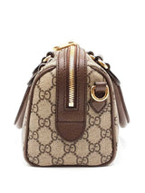 Gucci Ophidia Small Boston Bag In New Gg Monogram Coated Canvas Fw0526izxdu