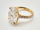 14k Yellow Gold 5.5g 9.08ct Lab Grown Diamond Ring Size 8 Dolxeerde 144020010516