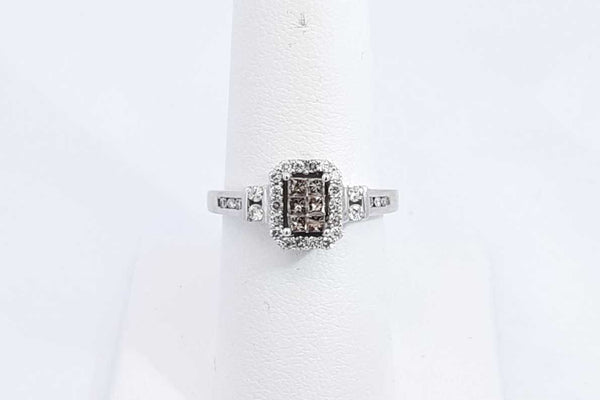 Approx. 0.42ctw Diamond Ring In 14k White Gold 3.5 Grams Size 7.25 Eb0724oxzsa