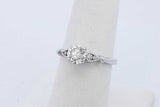 0.81cttw Diamond Ring In 14k White Gold 2.8 Grams Size 7 Eb1025exzde