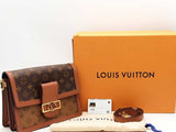Louis Vuitton Dauphine Mm Reverse Monogram Brown Handbag Aa0525ezxsa