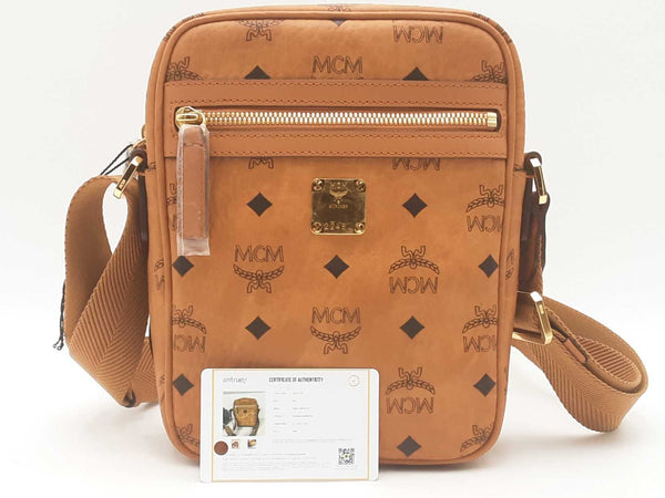 Mcm Logo Letter Shoulder Bag Beige Aa0825lrzsa
