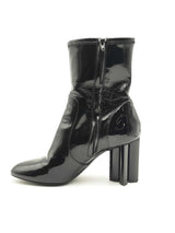 Louis Vuitton Black Patent Leather Silhouette Ankle Boots Size 36.5 Eb1224lxzsa