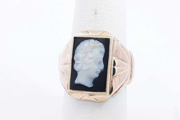 10k Yellow Gold Cameo Ring 5.2 Grams Size 10 Eb1024exsa