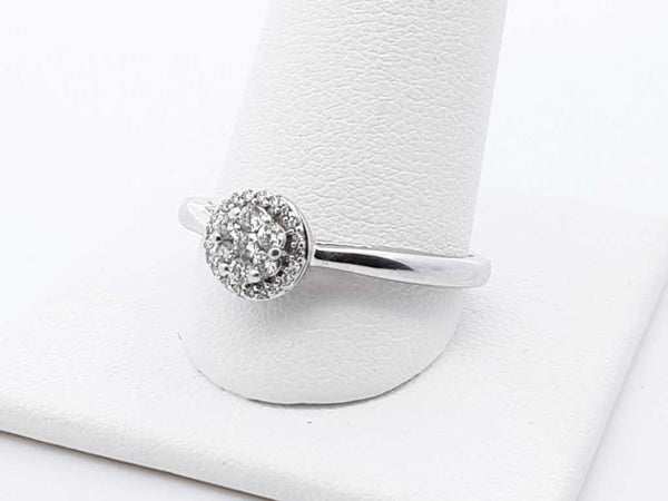 .21ctw Diamonds 10k White Gold 2.4 Grams Ring Size 10 Sd0825lzxdu
