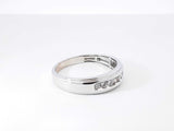 0.21 Cttw Diamond & 10k White Gold Wedding Band 2.6 Grams Size 10.5 Fw0826ozxdu