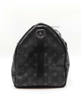 Louis Vuitton Keepall Bandoulière 45 In Monogram Eclipse Coated Canvas Fw0726erxdu