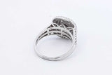 1.48ctw Diamond Ring In 10k White Gold 4.4 Grams Size 7 Eb1025oprdu