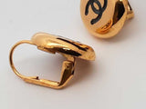 Chanel Gold Tone Cc Logo Lever Back Earrings 5.5 Grams Eb1124lxzdu