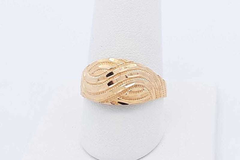 18k Yellow Gold Ring 3 Grams Size 9 Eb1124llxdu