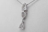 2.52cttw Lab Grown Pear Shaped Diamond Pendant Necklace 14k Gold 3.3g Eb826crxsa
