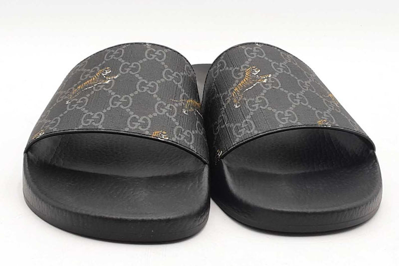 Gucci Gg Supreme Tiger Slide Sandals Size 13 Eb1025lxzsa