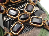 Gucci Flashtrek Sneakers With Removable Purple Crystal Embellishments Eb0526crsa