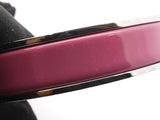 Hermès Clic H Silver-tone & Rose Azalee Enamel Bangle Bracelet 7 Inch Fw0626lxzdu