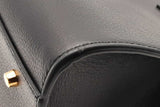 Versace Virtus Black Leather Top Handle Tote Bag Eb0726wxzsa