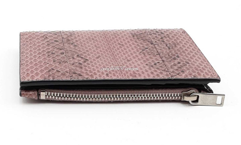 Yves Saint Laurent Snake Print Bifold Wallet Hs1223oxzsa